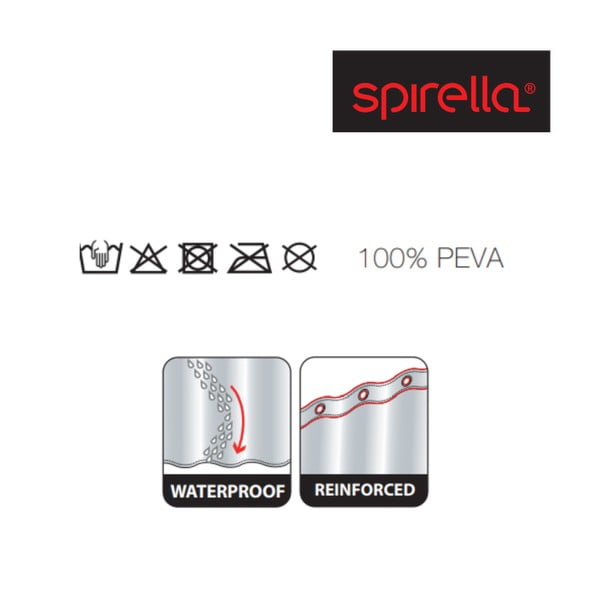 Dušas aizkars 180x200 cm Kuapa – Spirella-image-1