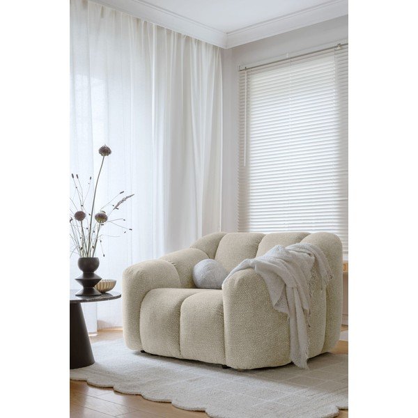 Bēšs atpūtas krēsls Shell – Miuform-image-4