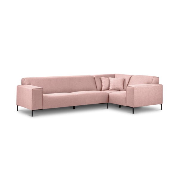 Rozā stūra dīvāns Cosmopolitan Design Seviļa, labais stūris