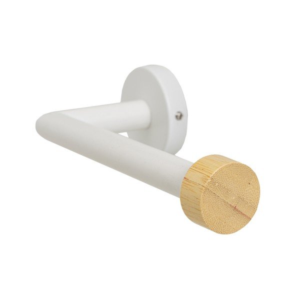 Balts metāla sienas tualetes papīra turētājs – Casa Selección-image-2