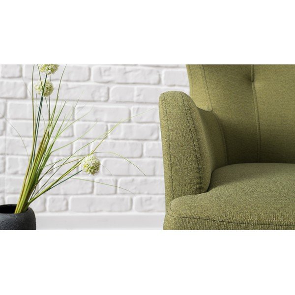 Olīvzaļš atpūtas krēsls Balcab Home Jane-image-4