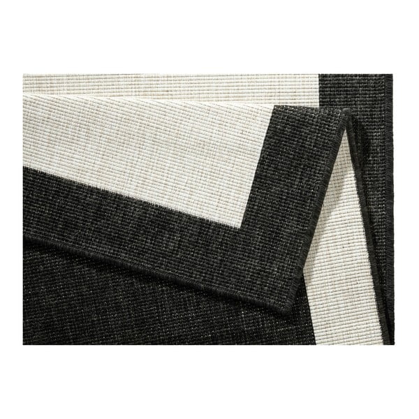 Melns un krēmkrāsas āra paklājs NORTHRUGS Panama, 80 x 150 cm-image-3