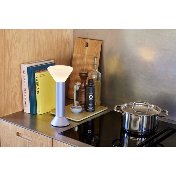 Violeta galda lampa ar regulējamu spilgtumu (augstums 30 cm) Flash – Hübsch-image-1