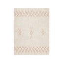 Rozā/krēmkrāsas mazgājams/ar rokām darināts kokvilnas paklājs 120x160 cm Atlas Natural – Lorena Canals