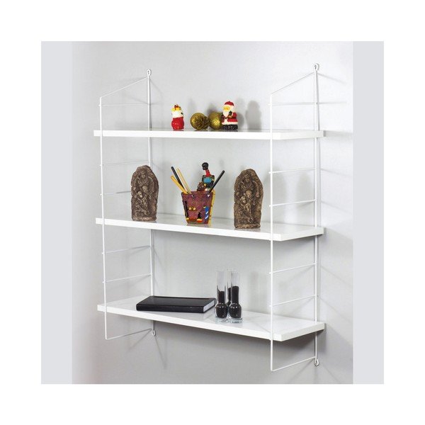 Spīdīgi balts sienas plaukts Armon-image-1