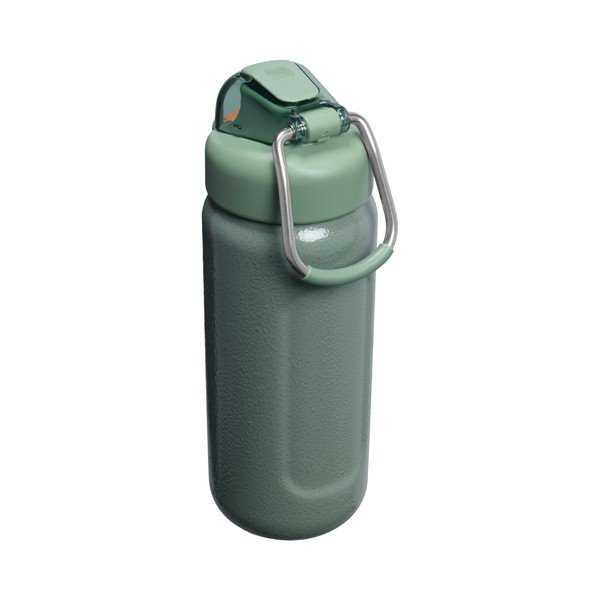 Zaļa nerūsējošā tērauda pudele ceļojumiem 470 ml Wellspring Bottle Hammertone Green – Stanley-image-2