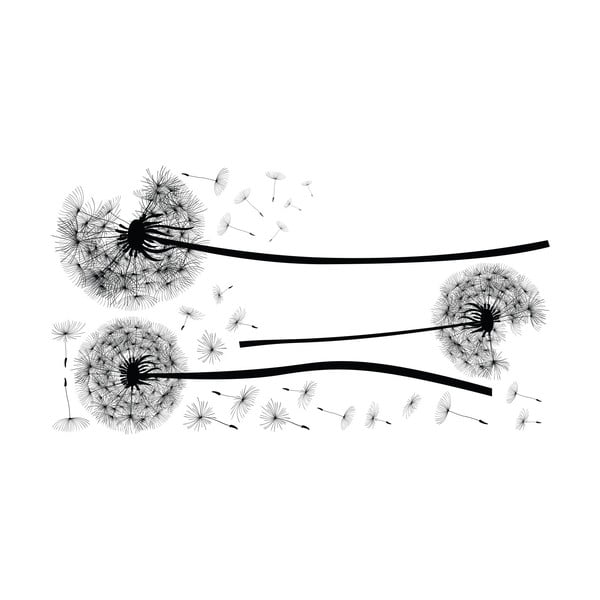Sienas uzlīmju komplekts Ambiance Flying Dandelions-image-1