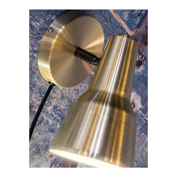 Sienas lampa zelta krāsā ø 22 cm Valencia – it's about RoMi-image-1