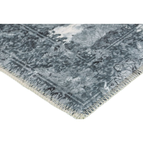 Pelēks mazgājams paklājs 200x80 cm – Vitaus-image-2