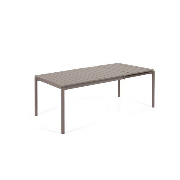 Brūns alumīnija dārza galds Kave Home Zaltana, 140 x 90 cm-image-2