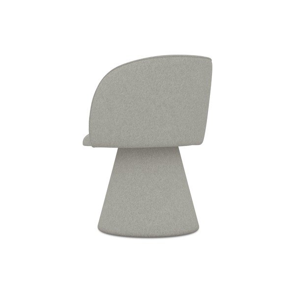 Gaiši pelēks polsterēts ēdamistabas krēsls Maia – Makamii-image-2