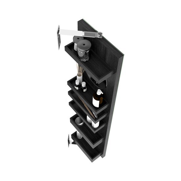 Grozāms spogulis ar uzglabāšanas vietu Wireworks Cosmos Dark, augstums 114 cm-image-3