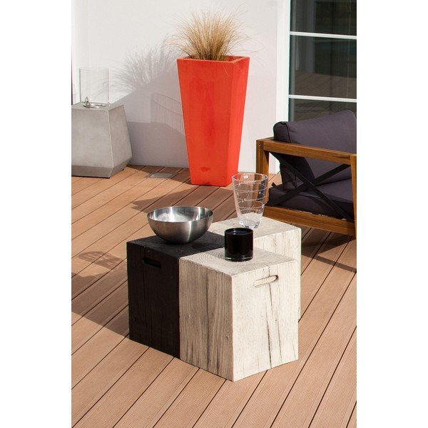 Pelēks dārza sānu galdiņš Ezeis Ecotop, 35 x 35 cm-image-2