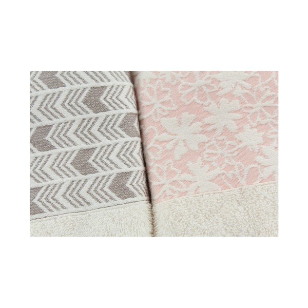 Ģimenes peldmēteļu un dvieļu komplekts Family Light Pink-image-1
