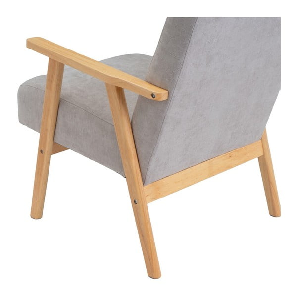 Pelēks atpūtas krēsls no šenila auduma Vintage – Casa Selección-image-4