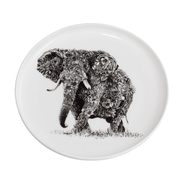 Balts porcelāna šķīvis Maxwell & Williams Marini Ferlazzo Elephant, ø 20 cm