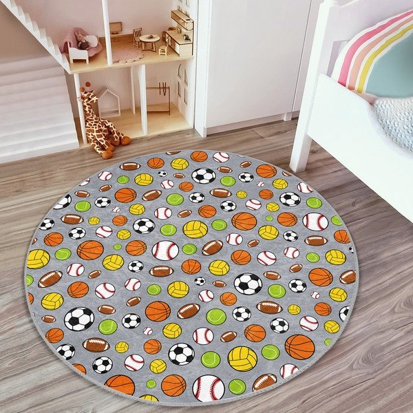 Bērnu paklājs ø 80 cm Comfort – Mila Home-image-3