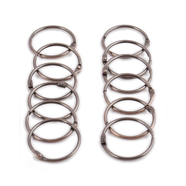 Vara krāsas dušas aizkaru gredzeni (12 gab.) Ringo Small – Spirella-image-3