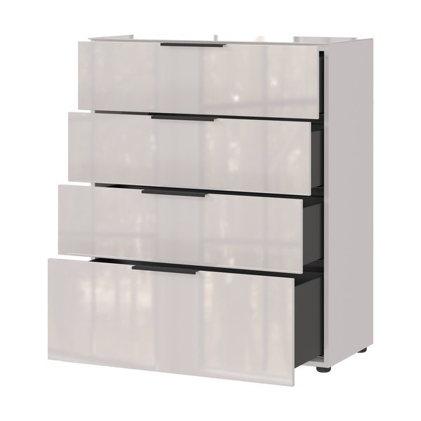 Krēmkrāsas augsta kumode 83x102 cm Oakland – Germania-image-3