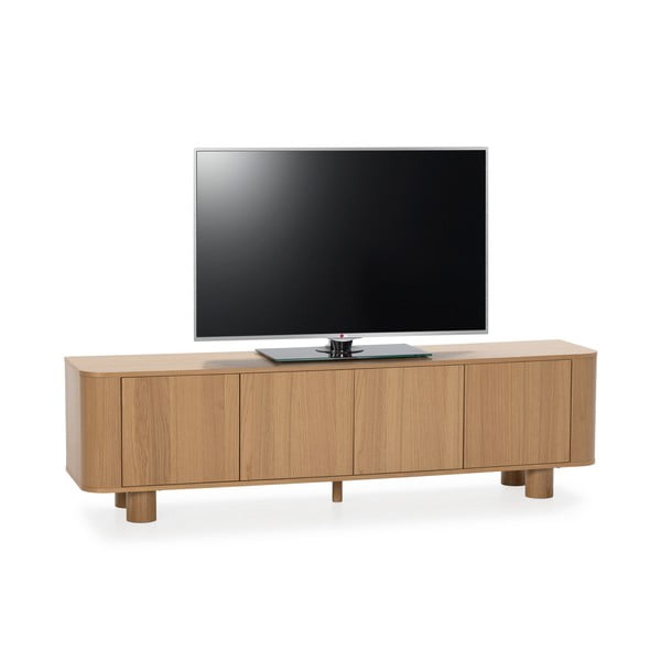 Dabīga toņa TV galdiņš ar ozolkoka imitāciju 180x50,5x40 cm Padoc – MOME-image-4