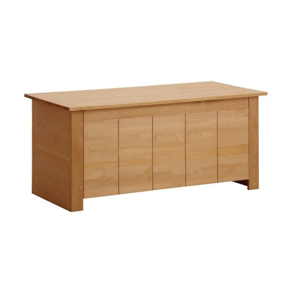 Dabīga toņa priedes masīvkoka lāde 100x45 cm Bertram – Støraa-image-1