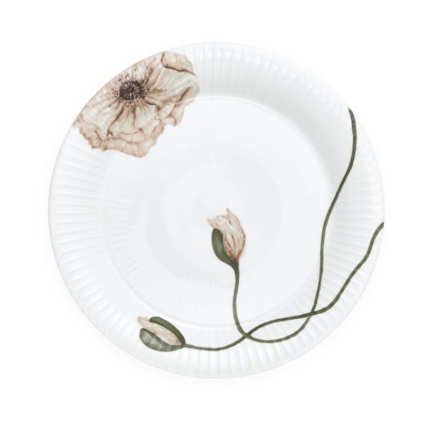 Balts porcelāna šķīvis Kähler Design Hammershøi Poppy, ø 27 cm-image-2