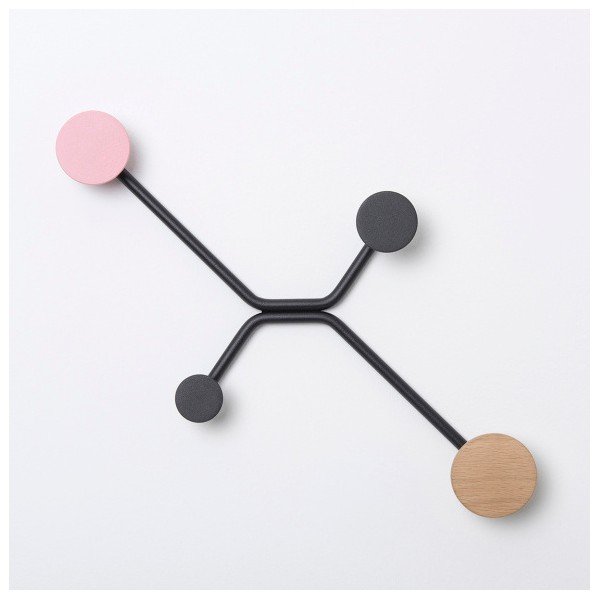 Melns sienas pakaramais ar rozā detaļu Gazzda Hook-image-2