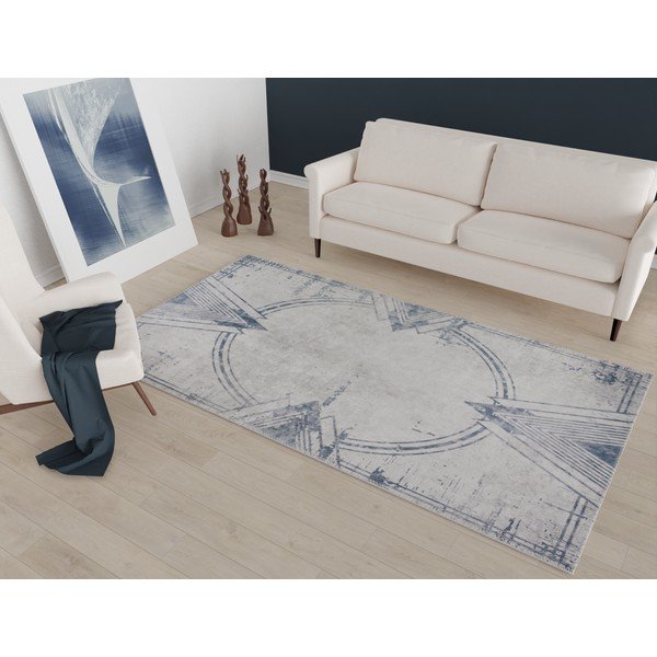 Gaiši pelēks mazgājams paklājs 200x80 cm – Vitaus-image-1
