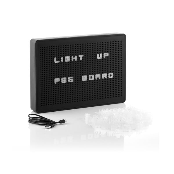 Melns LED gaismas dēlis ar burtiem InnovaGoods