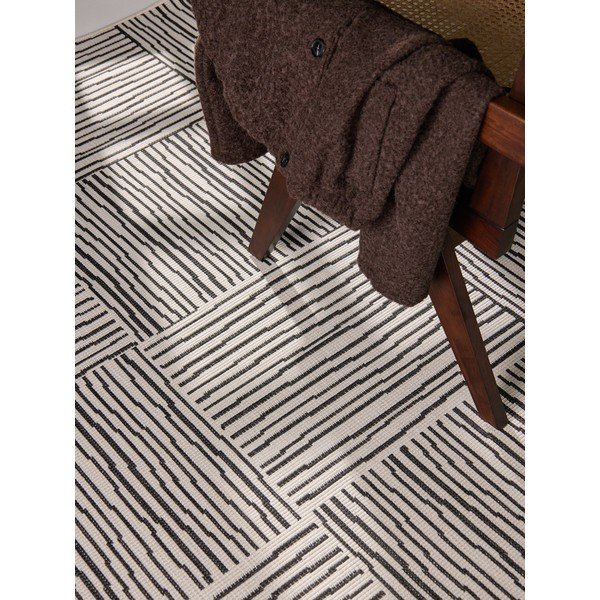 Melns/krēmkrāsas iekštelpu un āra paklājs 120x170 cm Haringey Nightingale – Ted Baker-image-3