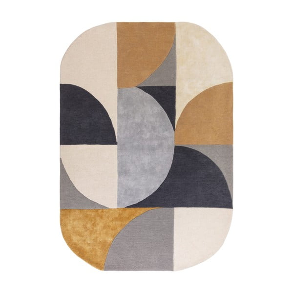 Okera dzeltens vilnas paklājs 160x230 cm Sunset – Asiatic Carpets
