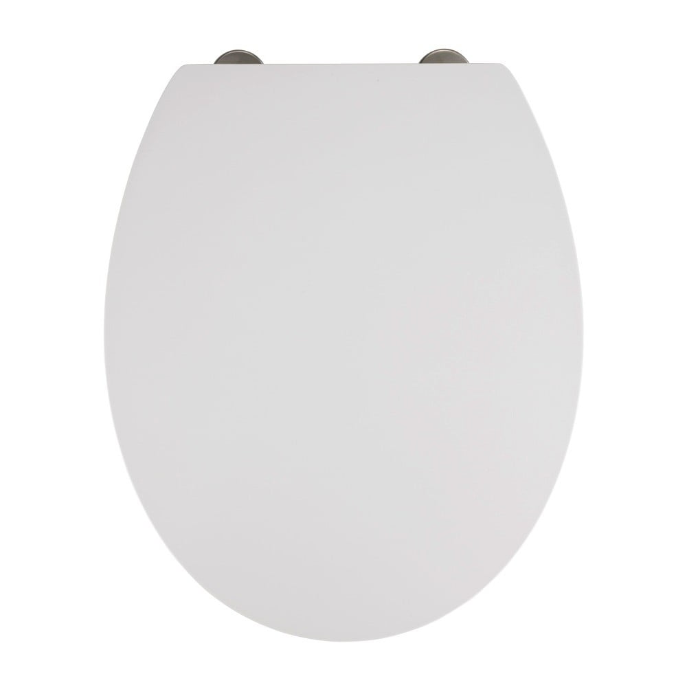 Balts tualetes poda sēdeklis ar vieglu aizvēršanu Wenko Mora, 44,5 x 37 cm