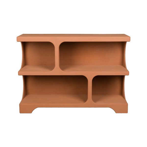 Terakotas oranžs grāmatplaukts 120x85x37 cm Dundee – Dutchbone
