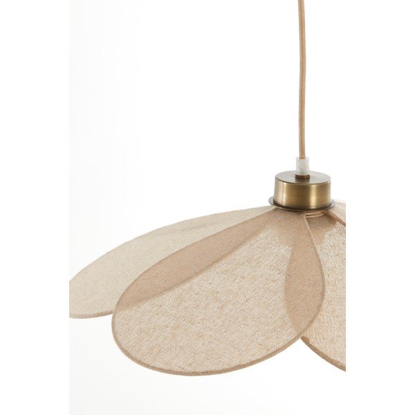 Krēmkrāsas piekaramā lampa ar auduma abažūru Fyano – Light & Living-image-4