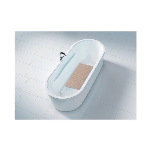 Pelēks un bēšs neslīdošs vannas istabas paklājs Wenko Rocha, 70 x 40 cm-image-1