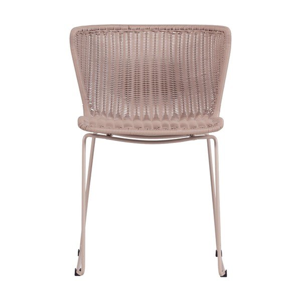 Bēši mākslīgās rotangpalmas dārza krēsli (2 gab.) Wings – WOOOD-image-2