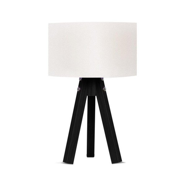 Balta/melna galda lampa Mdf – Magenta Home