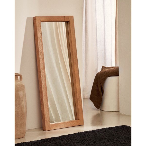 Sienas spogulis ar masīvkoka rāmi 50x120 cm Maden – Kave Home-image-1