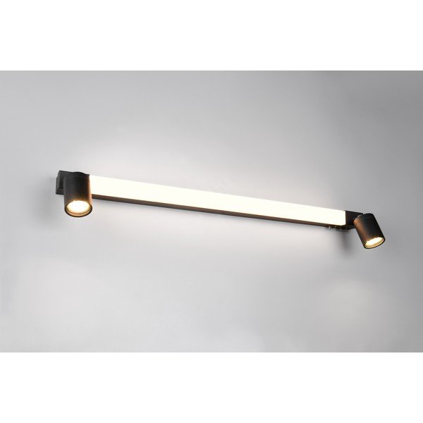 Matēti melna LED sienas lampa Enrico – Trio-image-2