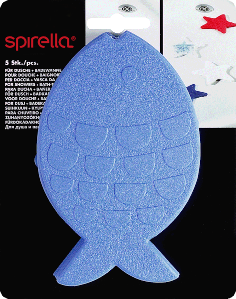 Bērnu pretslīdēšanas paklājiņi vannai (5 gab.) 16x10,5 cm Globefish – Spirella-image-2
