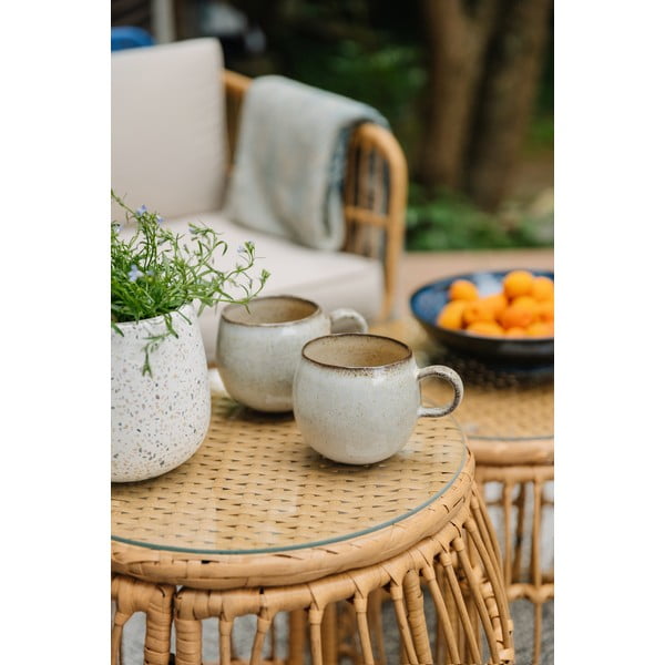 Apaļš dārza galds no mākslīgās rotangpalmas ø 47 cm Vistdal – Bonami Essentials-image-1