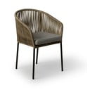 2 pelēkbrūnu dārza krēslu komplekts Bonami Selection Trapani