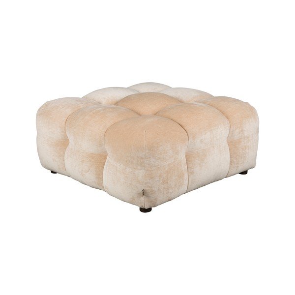 Bēšs samta modulārais kāju soliņš Hackman – Dutchbone-image-2