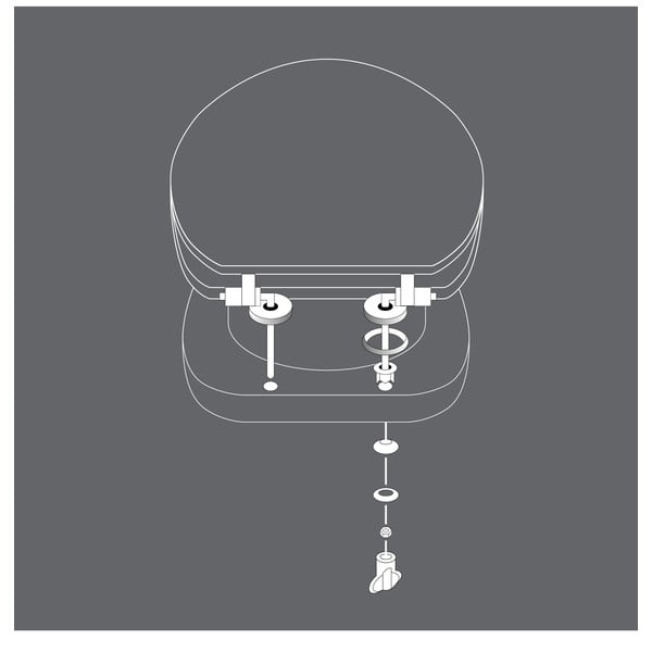 Tualetes poda sēdeklis 37,5 x 47 Jade – douceur d'intérieur-image-1