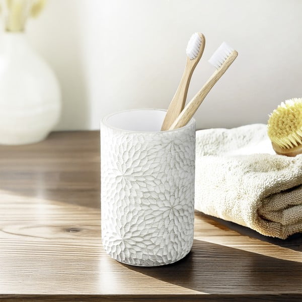 Balts/zelta krāsas polirezīna trauks zobu birstei Montalfano – Wenko-image-1