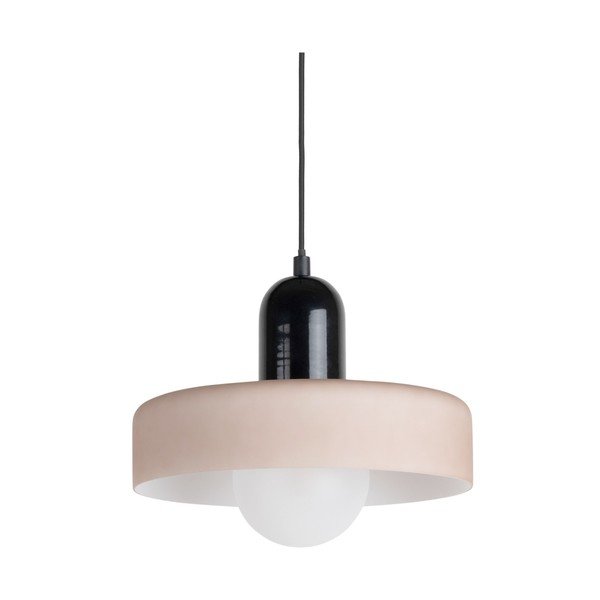 Pelēka piekaramā lampa ø 25 cm Opaco Grato – Leitmotiv