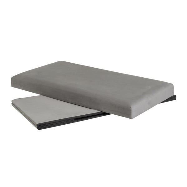 Gaiši pelēks samta pufs Estela – Casa Selección-image-2