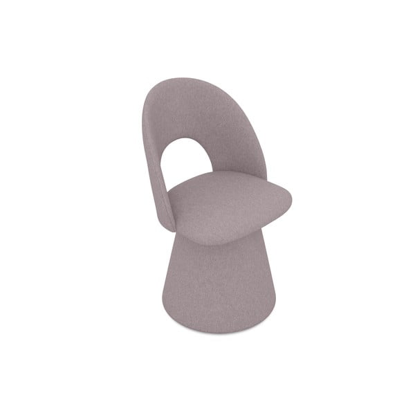 Gaiši violets polsterēts ēdamistabas krēsls Kalo – Makamii-image-2