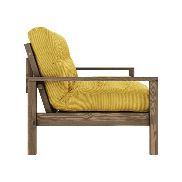 Dzeltens salokāms dīvāns 205 cm Knob – Karup Design-image-4