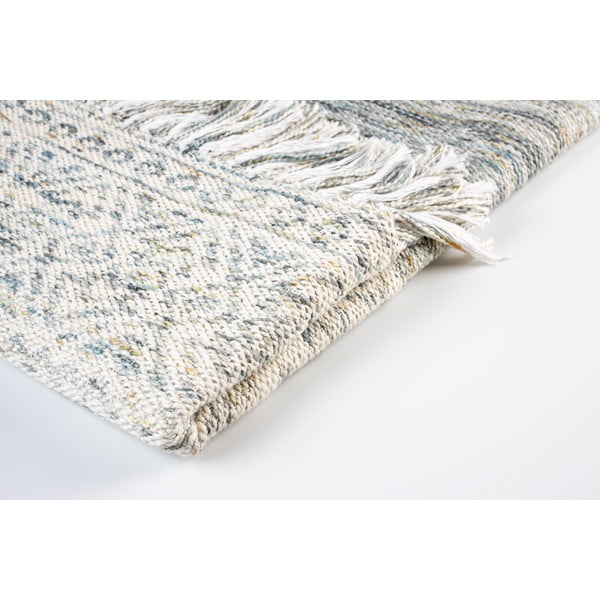 Kokvilnas pleds White Label Liv Blue, 130 x 170 cm-image-1